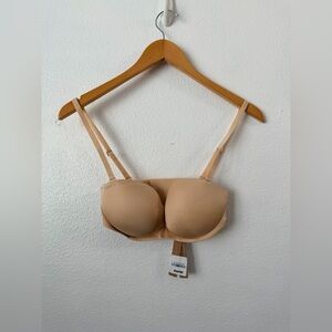 SKIMS Fits Everybody Push Up Demi Bra 30D Sand Adjustable Lightly Lined
